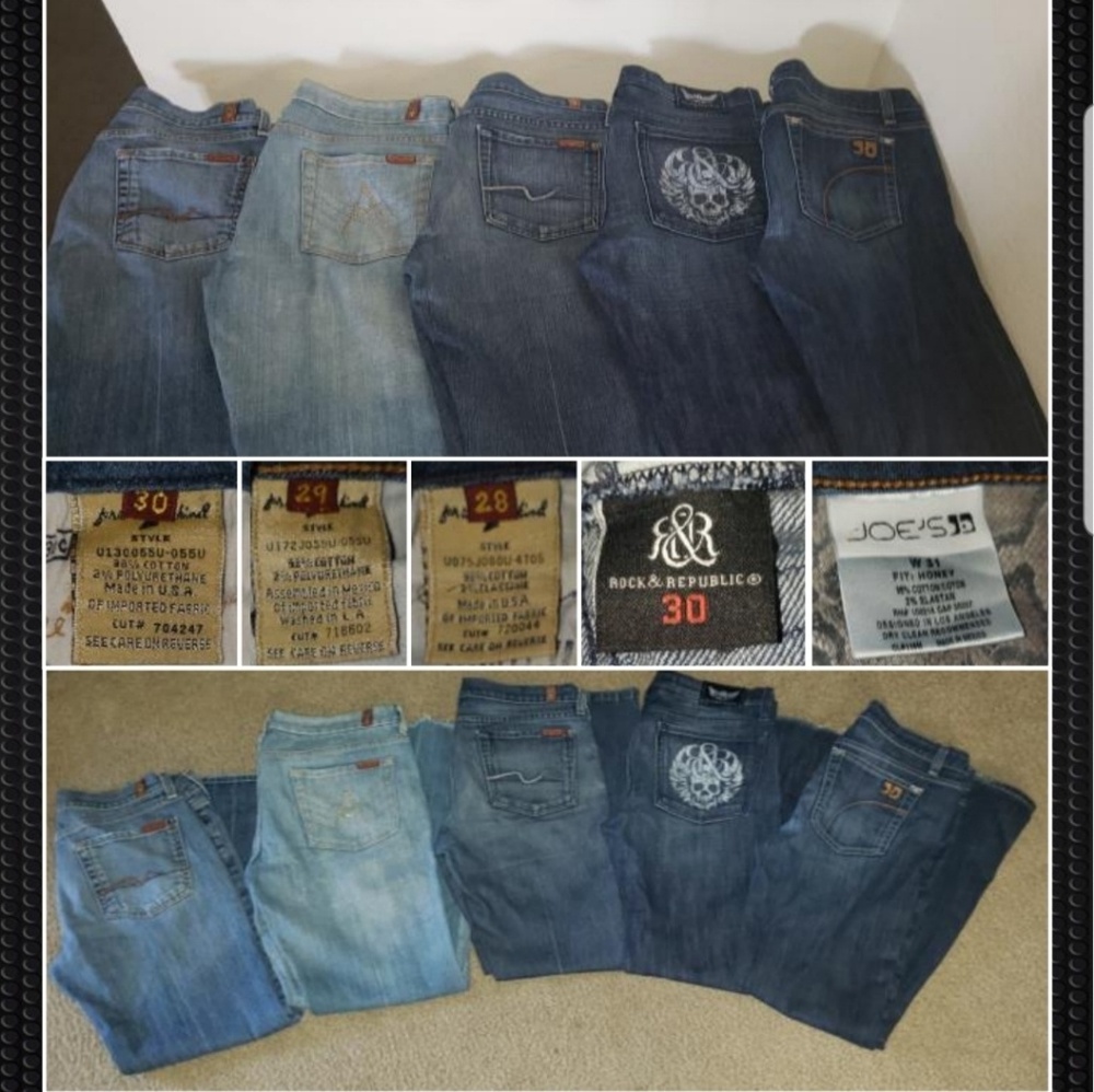 Designer Jean's Bundle - 5 pairs